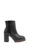 Brown Leather Platform Heeled Women's Boots (005 2601135)