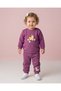 Baby Girl Winter 3 Thread Threaded Daisy and Horse Embroidered 6-9-12-18-24 Months 2-Piece Top and Bottom Set
