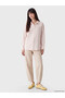 Peak New Season Pink Striped Oversize Women's Shirt - 2