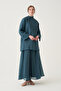 Collar detailed lined tensel tunic - 2