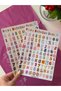 Number Sticker Set 200 Pieces – 0-9 Number Stickers 2 Sheets Colorful Patterned Agenda Stickers