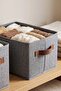 23 Liter Foldable Fabric Closet Organizer with Lid, Toy Organizer Storage Bin - 2
