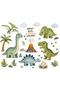 Cute Dinosaurs Wall Sticker Set – Children's Room Wall Decoration - 4