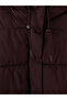 Vizyon New Season Plum Hooded Women's Puffer Coat - 8
