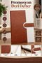 Promotional Leather Notebook – A5 Size, Magnetic Cover, Lined 106 Sheets Undated Diary and Notepad