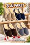 3-Pack Home Men's Slippers Home Slippers Winter Soft Soled - 3