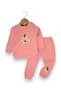 Baby Girl Winter 3 Thread Threaded Daisy and Horse Embroidered 6-9-12-18-24 Months 2-Piece Top and Bottom Set - 2