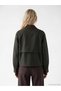 Ozmarka New Season Khaki Velvet Shirt Collar Women's Jacket - 4