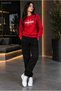 Zero Collar Sweat Suit 2-Piece Combination Winter Shardoon Pause Printed Women's / Men's Unisex Model