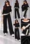Women's Premium Modal Garnished Comfortable Cut Wide Leg Two-Piece Set - 5