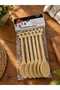 6-Piece Natural Bamboo Jam, Honey, and Spice Spoon Set - Figured / Shaped Heads - 2