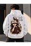 Oversize Mold Printed Hooded Sweatshirt