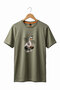 Cute Duck Sportsman Gym Weightlifting Duck and Coffee Printed 100% Cotton Basic T-Shirt
