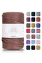 Premium Glittery 200 Gr Polyester Macrame Rope Copper 230 m Polyester Macrame Rope Supla Rope and Bag Thread