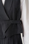 Asymmetrical Closure Lined Skirt Suit - 6