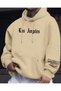 Los Angeles Printed Oversize Sweatshirt with Sleeve Detail