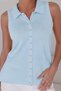 Women's Shirt Collar Sleeveless Stylish Jacket
