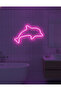 Yunus Figürlü LED Neon Duvar Tablosu | Pembe Aydınlatmalı Modern Dekor | Çocuk Odası - 4