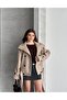 High Collar Buttoned Belted Cashmere Jacket - 5