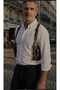Men's Coffee-Colored Vegan Leather Crossbody Multi-Pocket Harness Chest Bag
