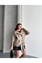 High Collar Buttoned Belted Cashmere Jacket - 8