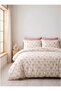 Rose Patterned Double Duvet Cover Set with Elastic Sheets
