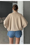 Oversize Bomber Suede Leather Jacket - 2