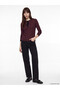 Plum Crew Neck Women's Bodysuit - 2