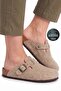 Comfortable Anatomical Eva Sole Unisex Men's Women's Home Work Daily Closed Front Boston Style Sabo Felt Slippers