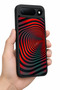 Spark 50 5g Compatible Red Spiral Patterned Camera Protected Shockproof Case - 5
