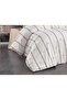 Double Duvet Cover Set with Ribbon Patterned Elastic Sheets - 4