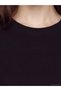 Vizyon New Season Black Crew Neck Soft Touch Women's T-Shirt - 3