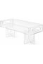 Modern Clear glass Countertop Organizer aur Serving Tray