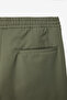 Vicks Men's Elastic Waist and Lace-Up Woven Comfortable Cut Light Khaki Trousers - 5