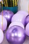 20-Piece Party Balloon Set 10 Pcs Chrome Purple & 10 Pcs Macaron Lilac 11-Inch Birthday Balloon Engagement Promise Decoration - 2