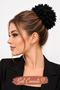Black and White Arabic Hair Bun Clip Set of 2 with Drawstring and Elastic for Full Volume Women's Hair Clip - 6