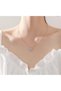 Xuping Zircon and Natural Stone Crescent Necklace – Silver Color Tarnish Resistant Steel Zircon Moon Figured Women's Necklace - 5
