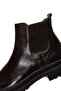 Men's Brown Leather Casual Chelsea Boots Wm750009Df - 7