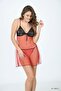 Concepta Red Tulle Nightgown - 650 - (32052) Size L/Xl - 2
