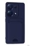 Concepta Newface Redmi Note 13 Pro 4g Case Kelvin Silicone with Business Card Holder (34415) - Navy Blue