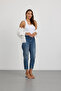 Women's Ribbed Thick Strap Basic White Blouse Undershirt - 6