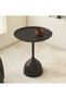 Round Coffee Table, Modern Bedside Table, Sofa Side Table End Table for Living Room, Bedroom, Office - 6
