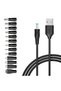 كابل طاقة USB إلى تيار مستمر 5 فولت مع 13 قابس محول (5.5 × 2.5 مم / النوع C / Micro USB) - كابل شحن عالمي