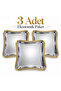 Premium Italian Square Stainless Steel Presentation Tray with Spike Frame 23X23 cm