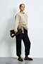 Alıce Women's Knitted Sweatshirt Beige - 3