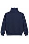 M0S20212 Logo Printed Half Zipper Men's Sweatshirt Dark Blue - 5