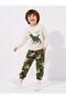 Baby Boy Dinosaur Printed Sweatshirt Camouflage Pants 2-Piece Top and Bottom Set 6 Months-4 Years - 3
