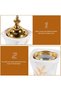 Electric Incense Burner with Decorative Gold Finish, Ceramic Aroma Holder for Home and Prayer Room - 5