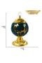 Decorative Incense Burner with Gold Finish, Camel Design, Crystal Knob and Elegant Home Décor - 2