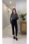 Zr Nora Black Flatolu Pants - 5